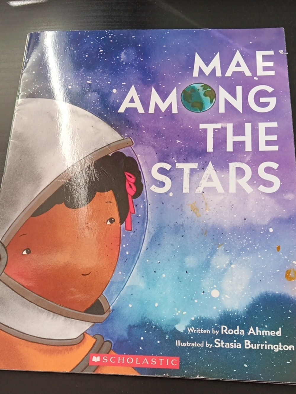 Scholastic Picture Book - Purple and Blue Space Cover